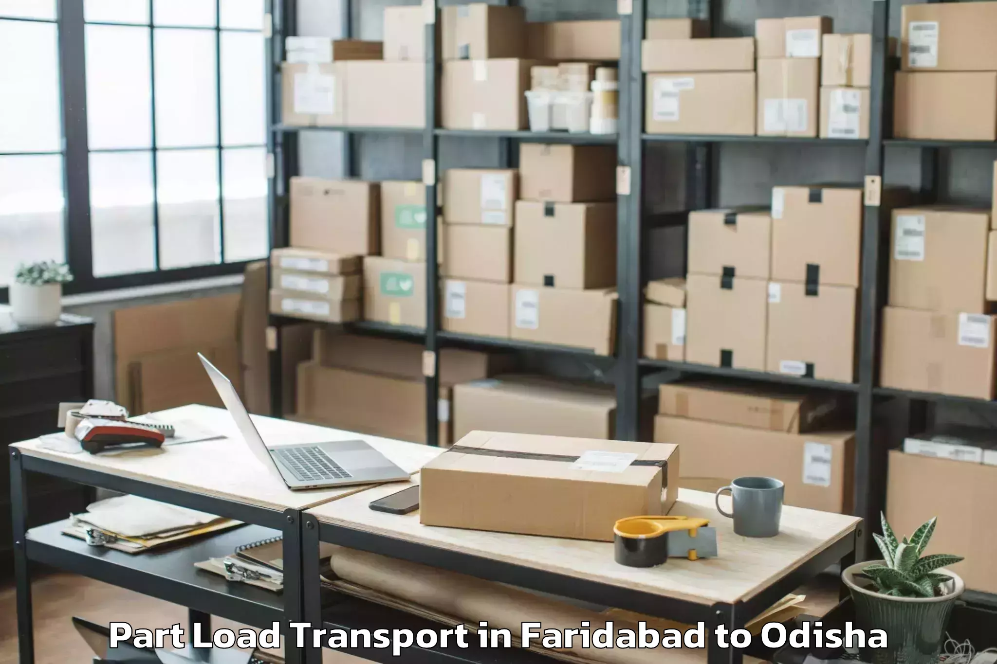 Reliable Faridabad to Raurkela Its P S Part Load Transport